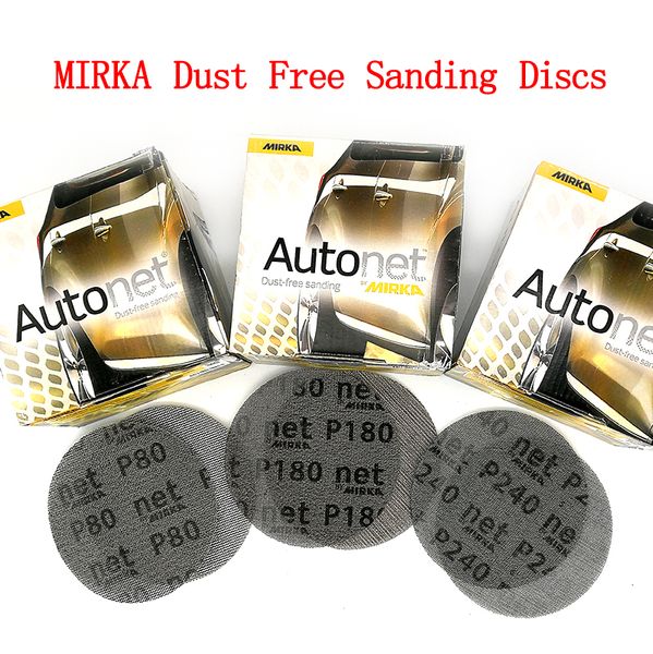 

15pcs mesh abrasive dust sanding discs 5 inch 125mm anti-blocking dry grinding sandpaper 80 to 240 grit