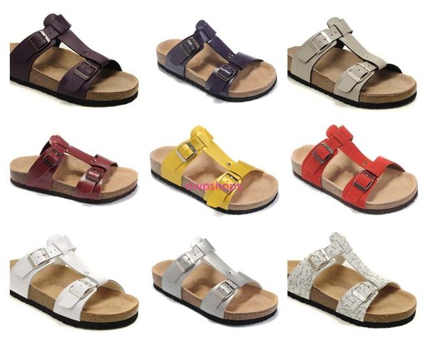 

classic famous brand arizona men flat heel sandals women multaicolor summer casual shoes buckle genuine leather er