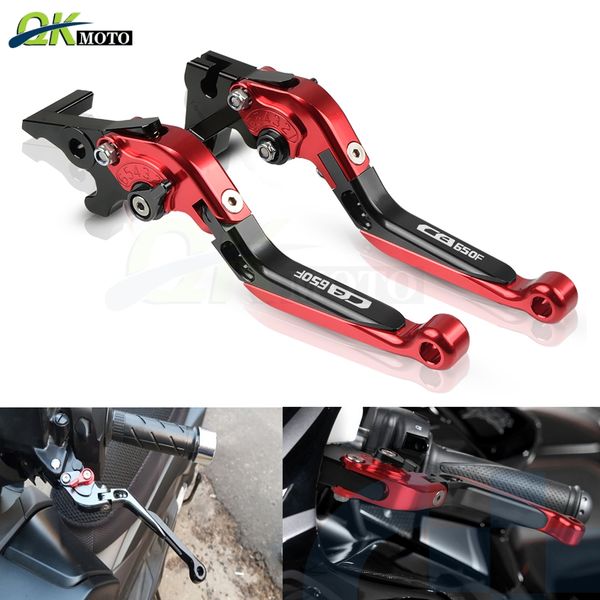 

motorcycle extendable foldable cnc aluminum handle brake clutch levers for cb 650f cb650f cb650f 2014 2015 2016 2017 2018