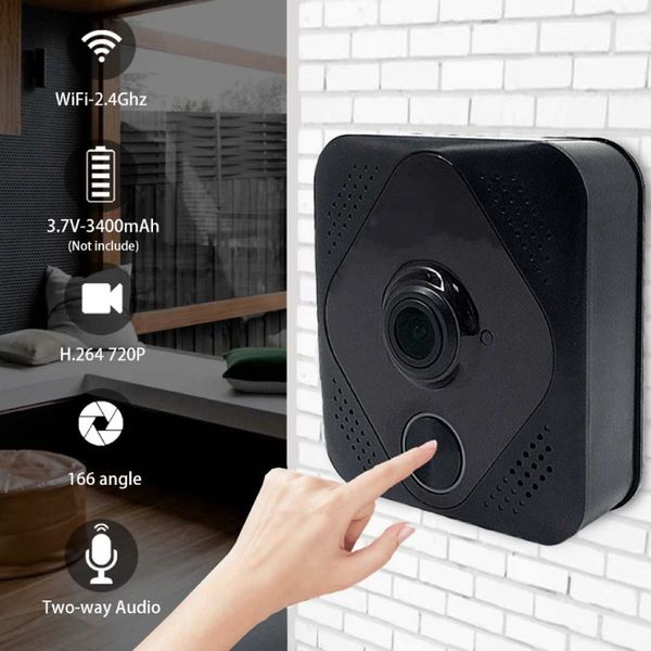 

smart wifi video doorbell cameras visual intercom with chime night vision ip door bell wireless home security camera