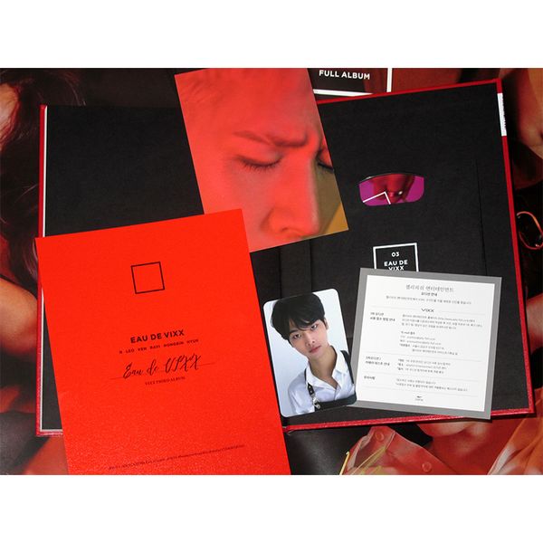 

k-pop signed vixx autographed 3nd album eau de vixx cd+pbook 052018