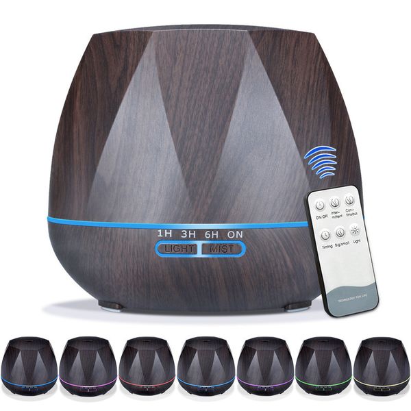 

500ml remote control air humidifier aroma essential oil diffuser aromatherapy electric ultrasonic mist maker fogger for home