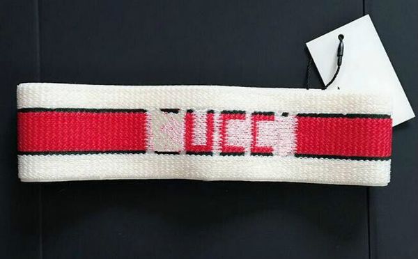 

new elastic headband men women letter striped hair bands fends head scarf sports yoga hair accessories, Blue;white