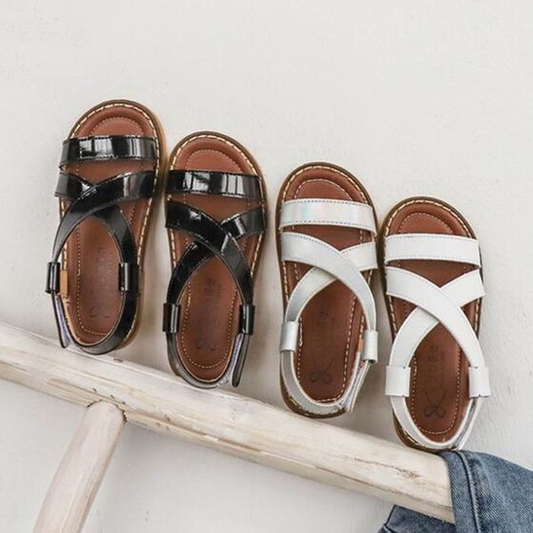 

new summer kids shoes girls sandals 3 colors fashion baby girl soft sole sandals toddler beach shoes for children ing, Black;red
