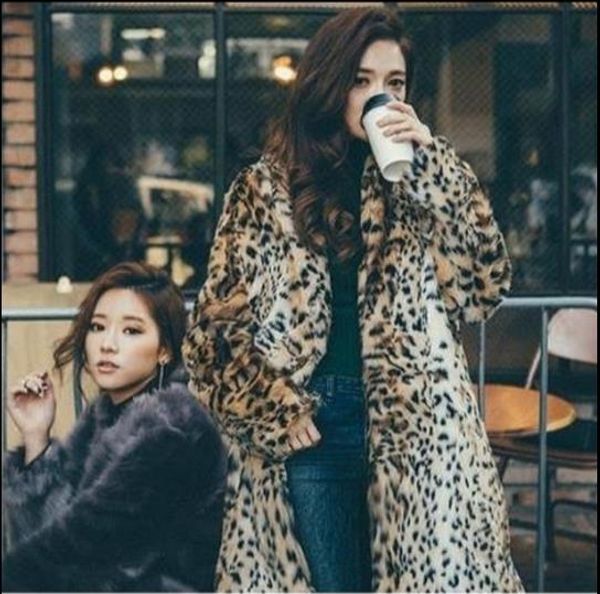 

furry 2019 winter women's faux fur jacket artificial fur overcoat furry coat femme plus size fake outwear z330, Black