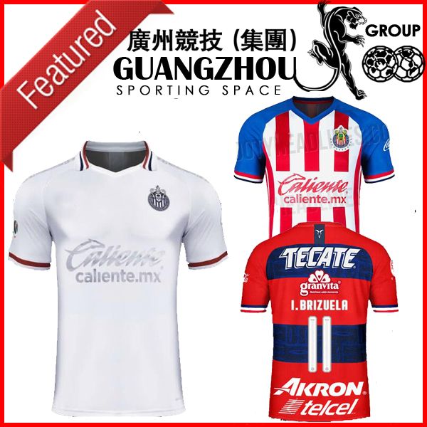 

2020 guadalajara chivas third away soccer jerseys home a.pulido away m.perez e.lopez 19 20 white 2019 jersey i.brizuela football shirts, Black
