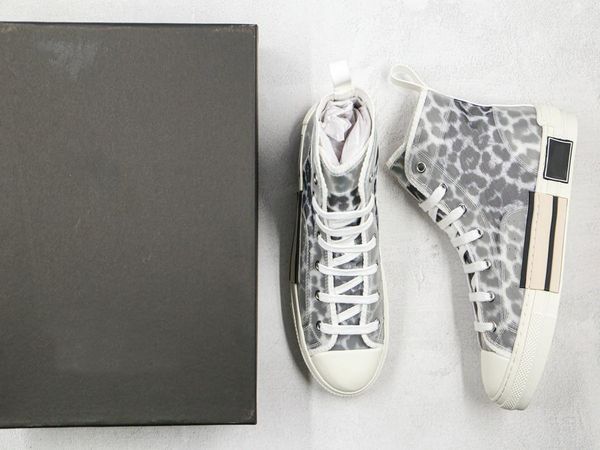 

2020 flowers technical canvas b23 high luxury sneakers vintage platform in oblique mens b24 womens fashion boots designer shoes, Black