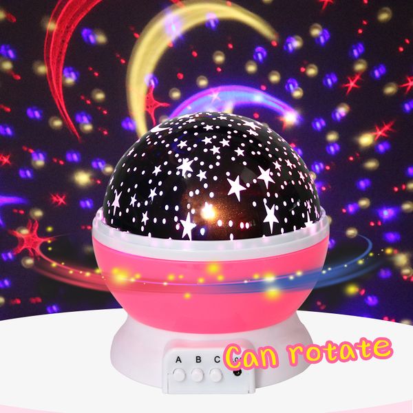 2019 Star Projector Moon Lamp Starry Night Light Led Star Light Lampara Luna Usb Bedroom Party Rechargeable Night Light For Child From