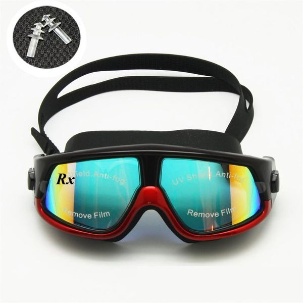

rx prescription swimming glasses hyperopia myopia optical swim goggles corrective snorkel mask ear plugs & storage case
