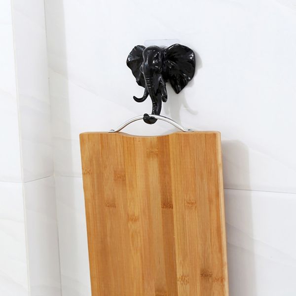 

multi-purpose hooks key on wall elephant nose self-adhesive hooks kitchen wall hanging nail-coat