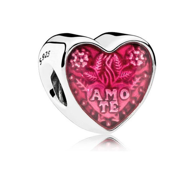 

wholesale- sterling silver beads pandora style charm beads bracelet blue crystal diy beads for bracelets luxury designer jewelry cz8500524, Black