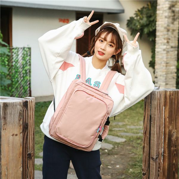 

multi-functional computer bag women's korean-style harajuku high school schoolbag hong kong style large capacity waterproof vers