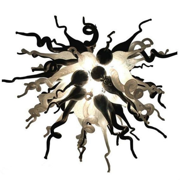 

white and black ceiling lights blown glass led chain pendant light bedroom living room art deco e27 blown glass small chandelier lighting