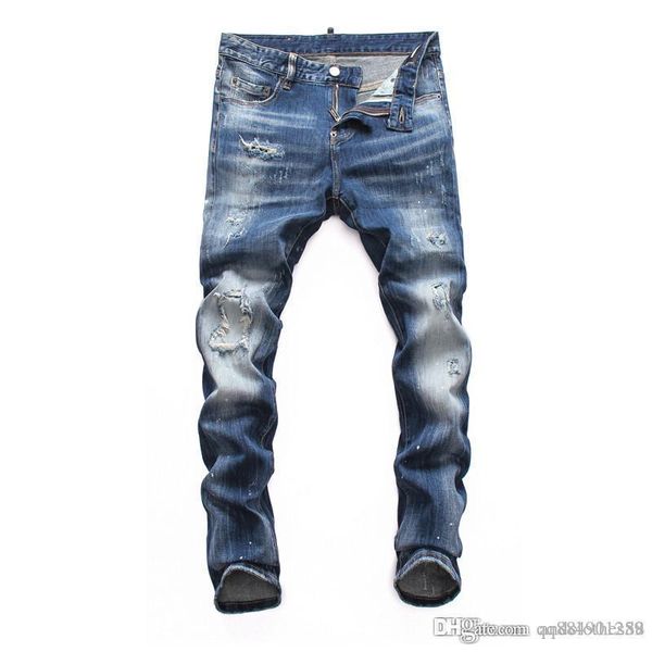 

mens 2020 luxury designer clothes european and american men's casual jeans ,high-grade washing, pure hand purple brand jeans mens jogge, Blue