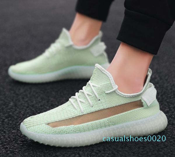

fashion designer shoes for kanye west men women yellow coconut shoes men's breathable casual shoes size 39-44eur c20, Black