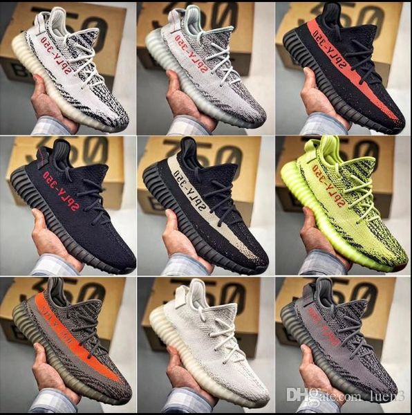 

sneaker 2.0 3.0 new kanye west v2 sply running shoes grey orange stripes zebra bred black red lots color quality sneakers 7-12l3
