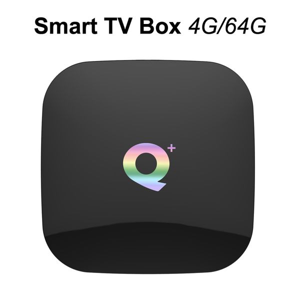 

Q Plus Android 9.0 TV Box 4G 64G Allwinner H6 Quad Core 6K Ultral HD Потоковый медиаплеер 2.4G Wi-Fi Smart TVbox