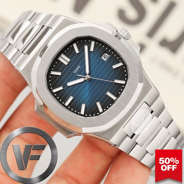 

vfactory mens watch pp 41mm automatic movement nautilus stainless steel men mechanical designer men's watches luxury fashion wristwatch, Slivery;brown