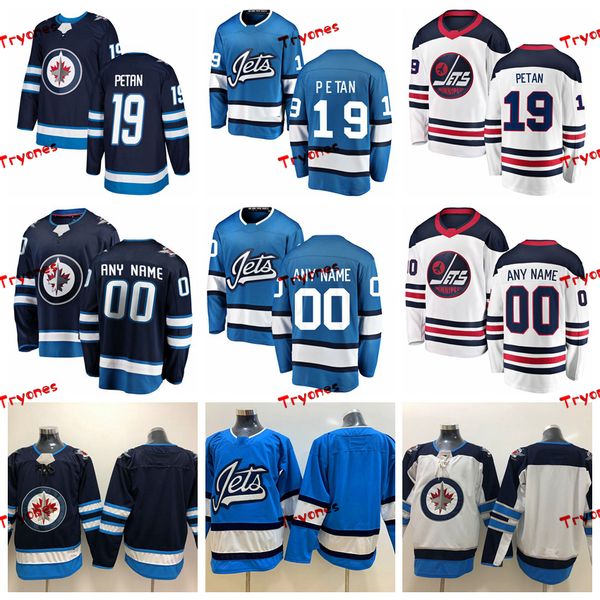 

2019 nic petan winnipeg jets heritage white jerseys mens customize new alternate shirts 19 nic petan hockey jerseys s-xxxl, Black;red