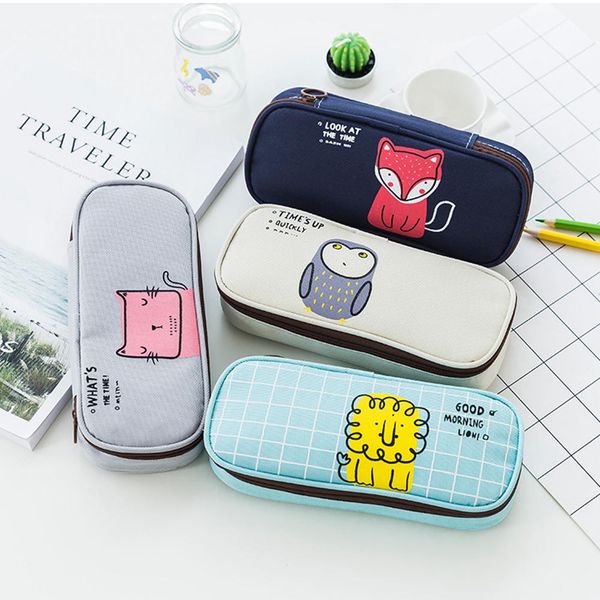 

adeeing cute pencil pen case simple concise multifunction cute floral pencil pen case bag pouch holder d20