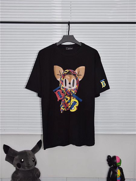 

2020ss spring and summer new high grade cotton printing short sleeve round neck panel t-shirt size: -l-xl-xxl-xxxl color: black white qq67, Gray