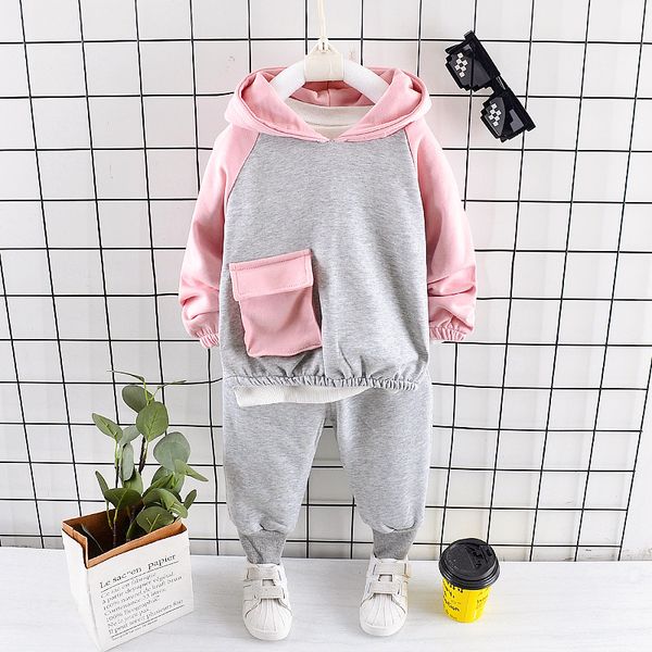 

clothing sets baby suit spring autumn kids girls ears hoodies tracksuits suits cotton sweatshirts+trousers, White