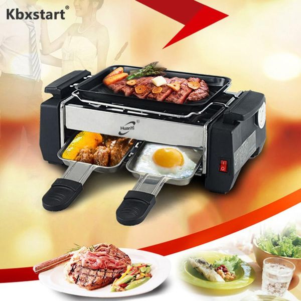 

1000w smokeless bbq griddles barbecue rotating churrasqueira eletrica for home couples self-help raclette grill electric oven