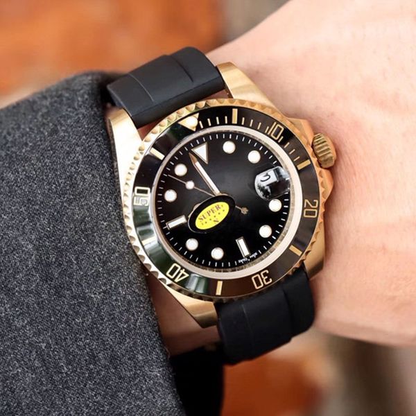 

модные мужские часы 8215 с полностью автоматическим механическим механизмом авто дата 316l стальной корпус с сапфировым стеклом зеркало сини, Slivery;brown