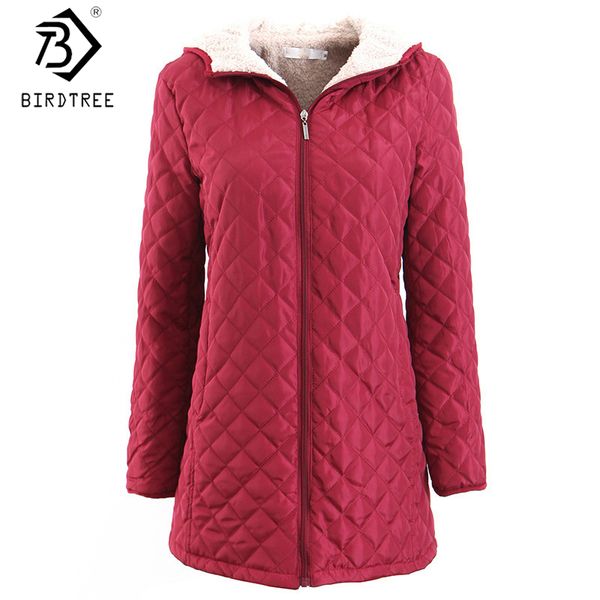 

2019 autumn new women's velvet plaid jacket leisure zipper long coat hooded full sleeve pockets female outerwear c99201k, Tan;black