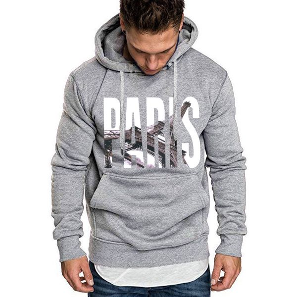 

mens clothing homme hooded sweatshirts mens brand designer hoodies high streetwear paris print hoodies pullover autumn sweatshirts, Black