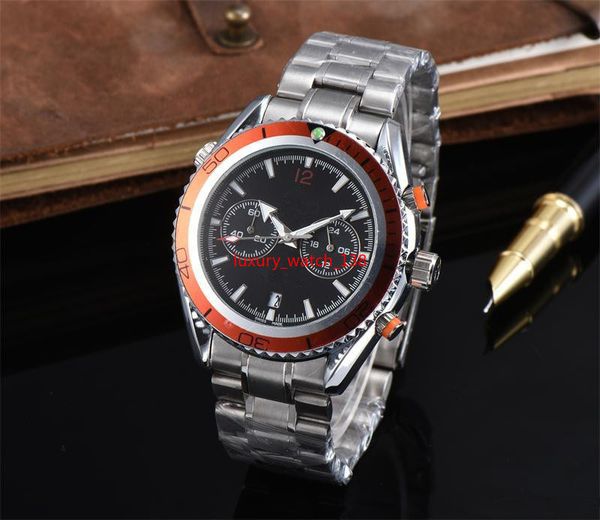 

o luxury professional men james bond 007 blue dial quartz watches casual men watch ing, Slivery;brown