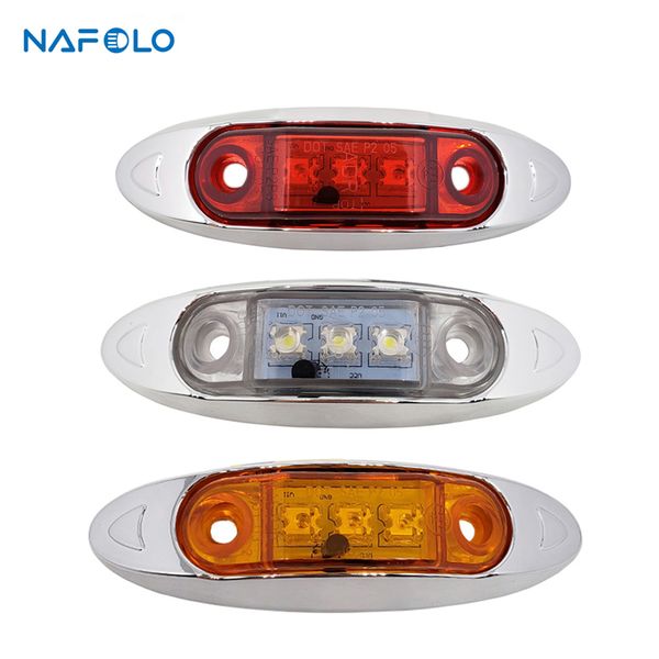 

12v led side marker lamp tail brake indicator light for car truck trailer lorry bus van pickup e mark led clearance signal light