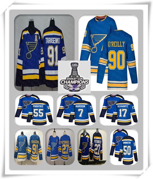 

Men 039 t loui blue jer ey 2019 tanley cup champion vladimir tara enko ryan o 039 reilly binnington patrick maroon chwartz parayk