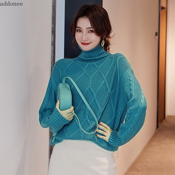 

addonee 2019 autumn winter cashmere sweater female knitted women sweater and pullover female tricot jersey jumper femme pullover, White;black