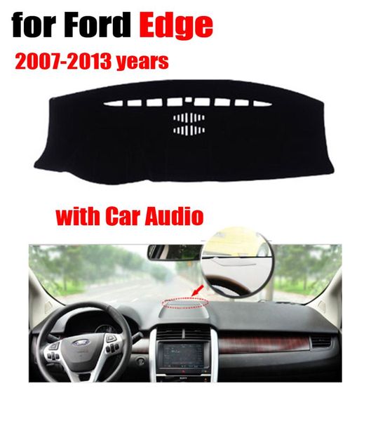 

rkac car dashboard covers mat for edge 2007-2013 high configuration left hand drive dashmat pad dash cover auto accessories