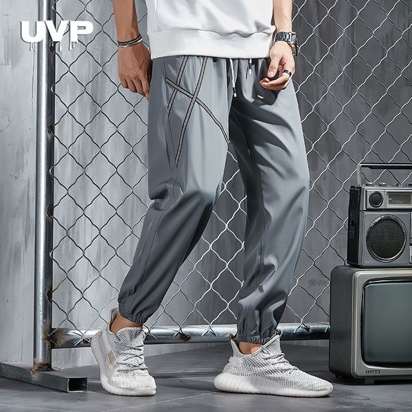 

men's pants joggers sports men sweatpants male grey casual trousers man fitness clothing tracksuit bottoms elastic waist, Black