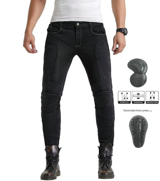 

volero juke ubp-01 jeans black summer mesh breathable men's jeans motorcycle protective pants racing pants moto