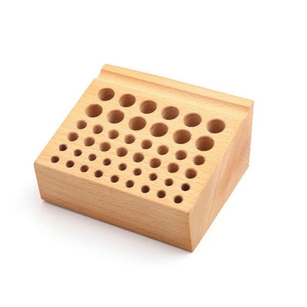 

screwdriver seat home placement storage rack mini tool holder brush wood box drill bit professional 46 hole diy frame
