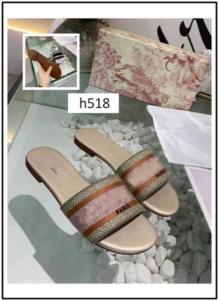 

new dazzle flowers trendy bohemia women slippers letter embroidery lady sandal designer casual slipper, Black