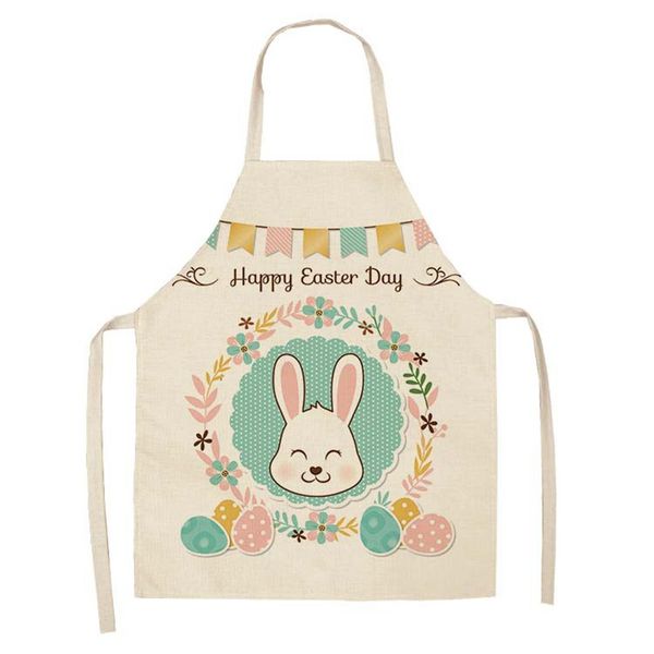

cartoon rabbit aprons sleeveless chef apron kitchen cooking bib women