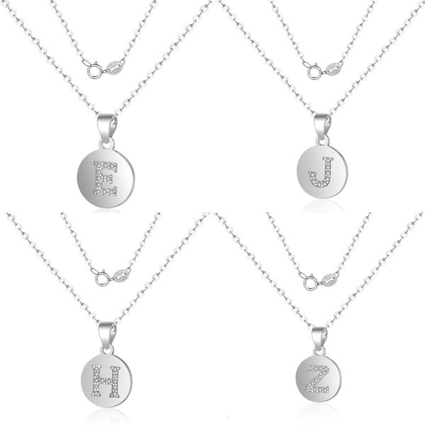 

925 s silver necklace diamond pendant fund clavicle chain woman real sterling silver jewelry opal pendants