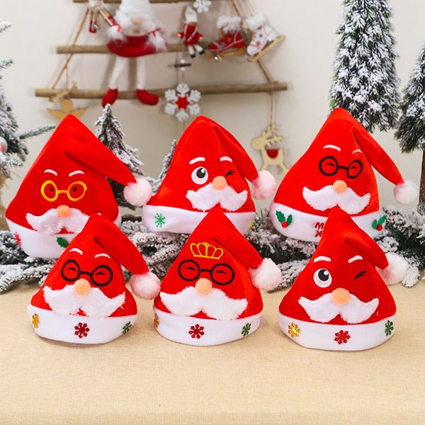 

child christmas hat santa cap christmas role playing holiday xmas party hat caps diy decorations for home #10