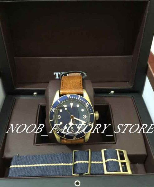 

Xf factory 43mm real heritage black bay bronzo 2017 bucherer a2824 blue dial with olid high grade bronze ca e kit original box