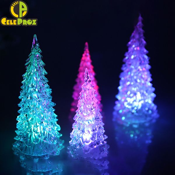 

1pc led colourful night light christmas tree lamp desk decor new year decoration children gift birthday wedding party supply