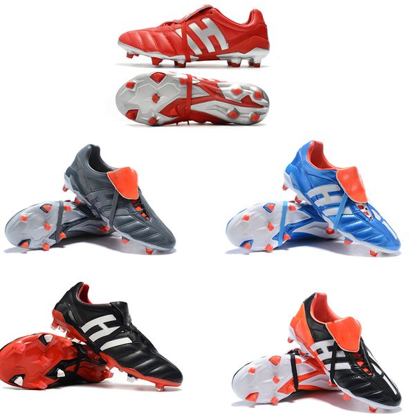 

black classics predator mania og fg red white limited edition beckham zz 1998 men soccer shoes cleats football boots