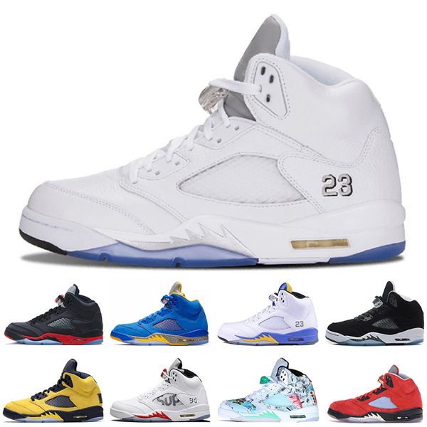 

5 5s black metallic 3m reflect black white grape oreo men basketball shoes 5s red suede fire red mens trainers sports sneakers