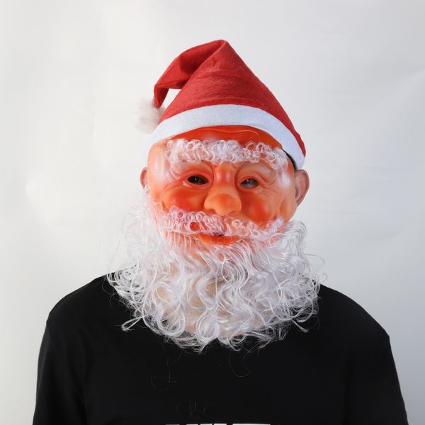 

santa claus mask wig beard costume diy full face covered party mask funny christmas christmas decorations costume