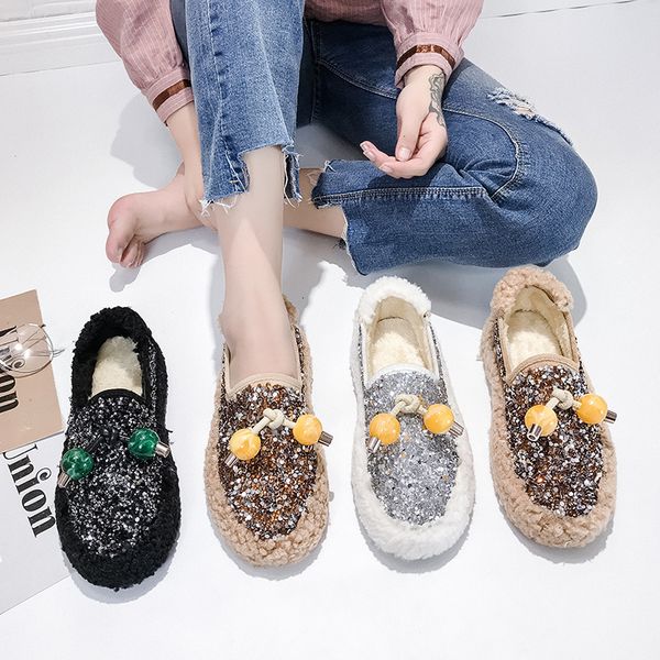 

shallow mouth shoes woman 2019 black flats all-match round toe ladies' footwear autumn women casual female sneakers modis new
