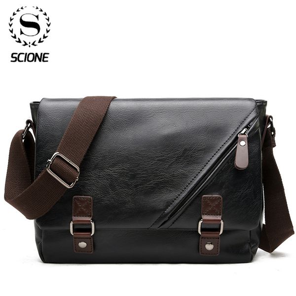 

скионе человек кожаные сумки плеча сумка мужчины портфель бизнес ноутбук сумка мужчины сумка-мессенджер мужчины