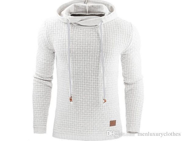 

mens solid color sport толстовки осень весна с капюшоном вскользь длинными рукавами дизайнерские толстовки, Black